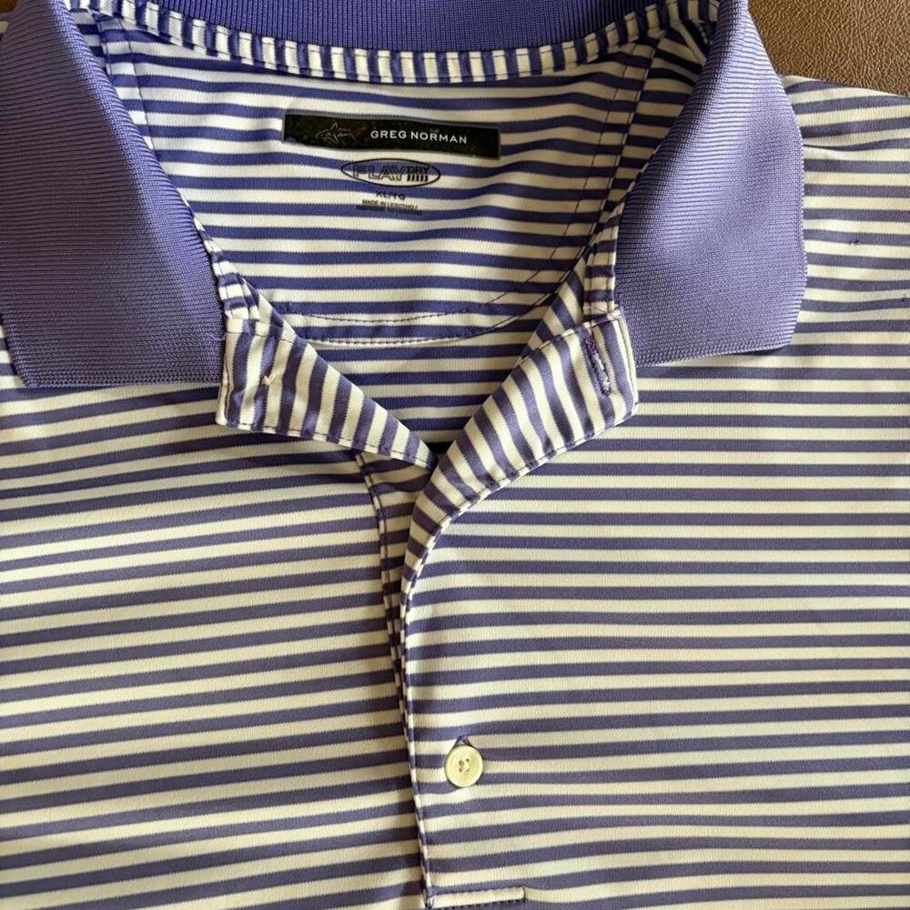 Greg-norman-collection Men's Purple and Blue Polo-shirts
